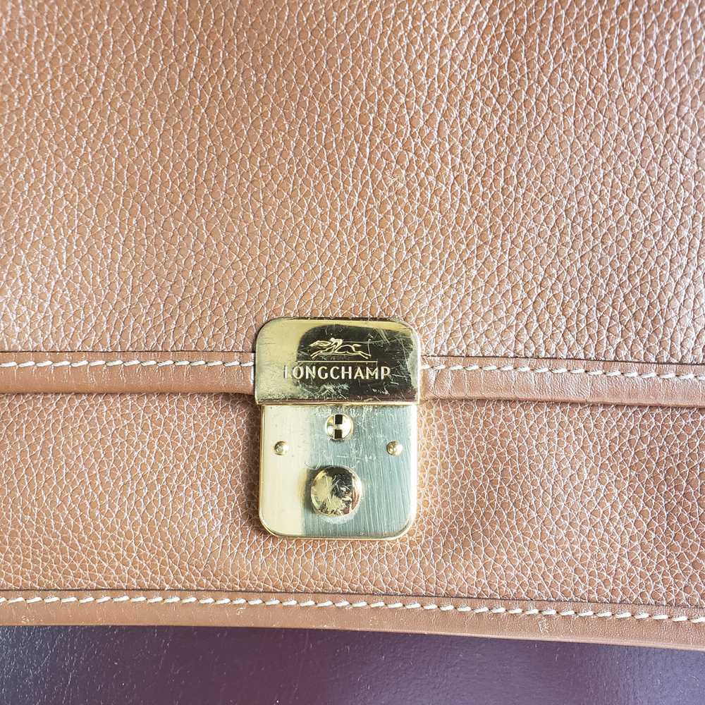 Vintage Longchamp Leather Envelope Clutch - image 4