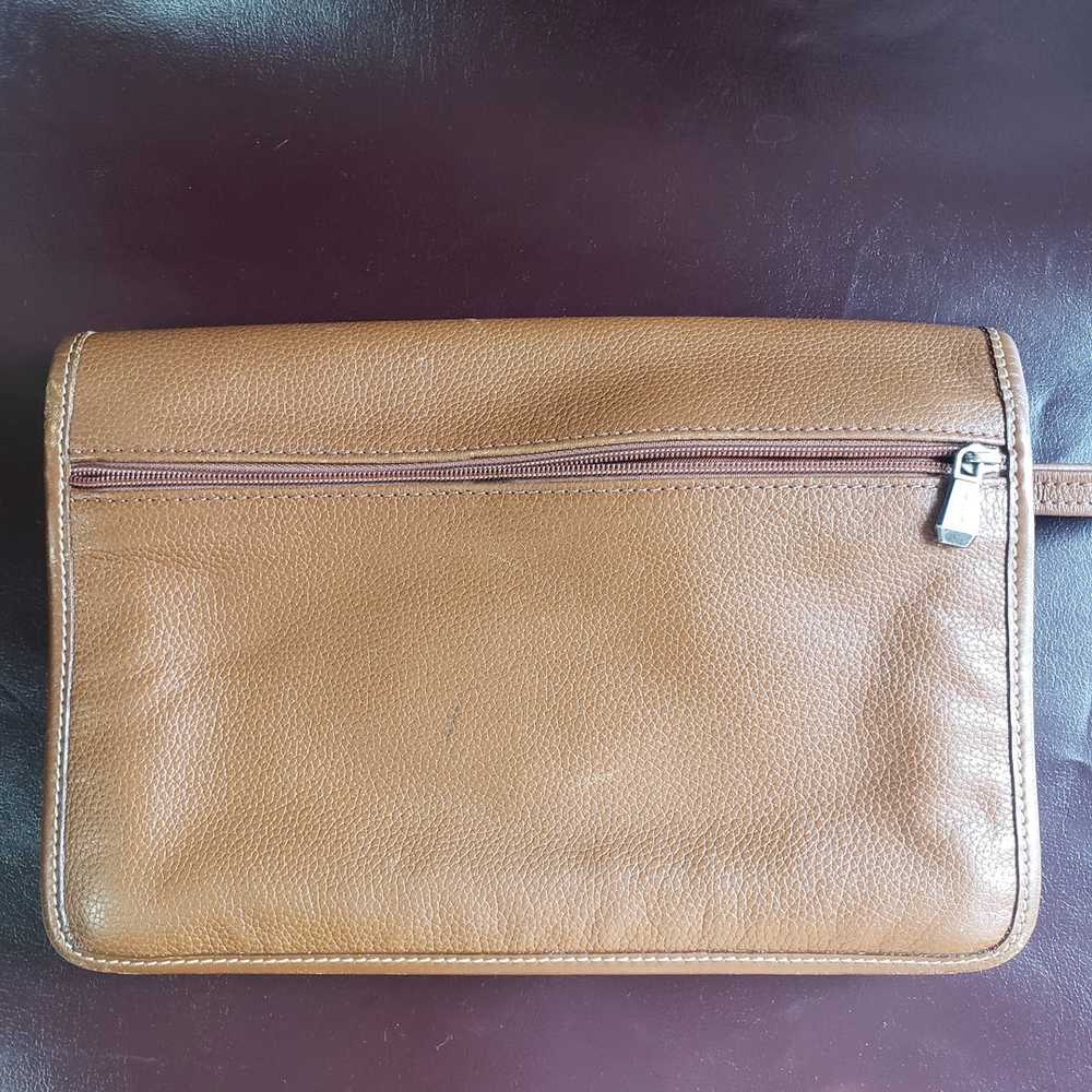 Vintage Longchamp Leather Envelope Clutch - image 6