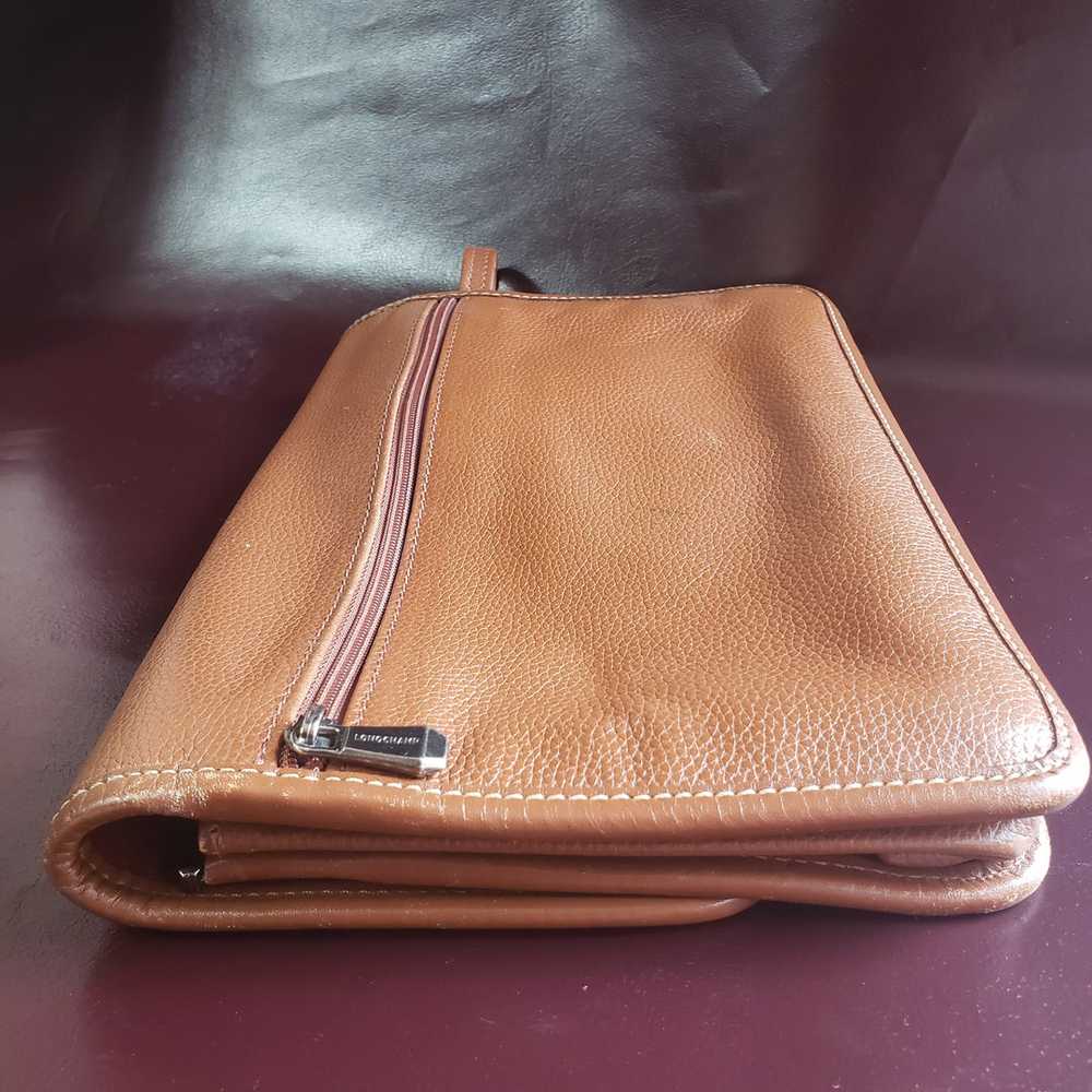 Vintage Longchamp Leather Envelope Clutch - image 8