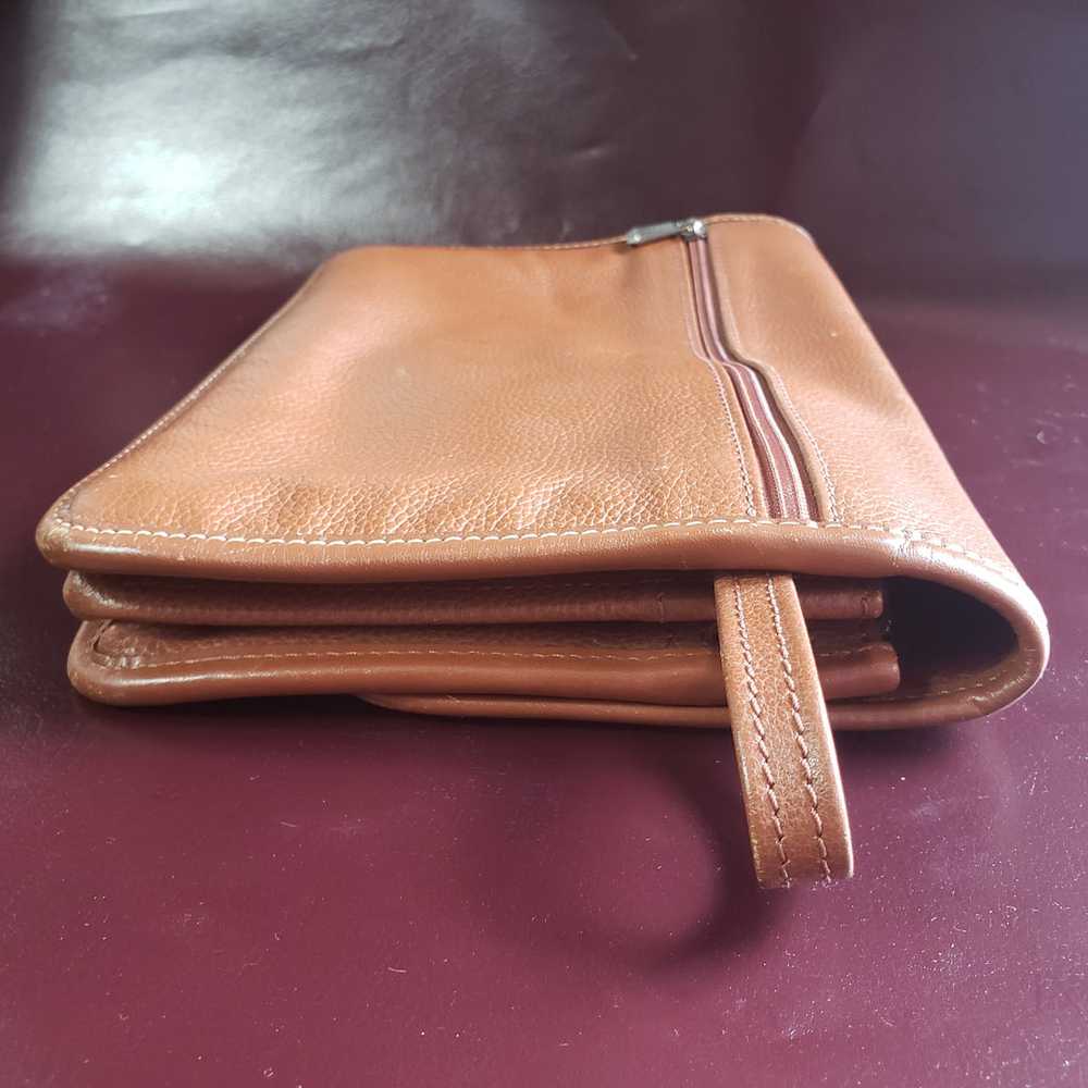 Vintage Longchamp Leather Envelope Clutch - image 9