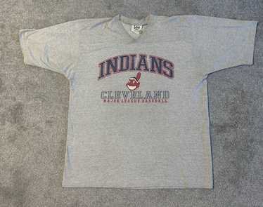 VINTAGE MLB CLEVELAND INDIANS WITH CHIEF WAHOO TEE SHIRT 1995 SIZE 2XL –  Vintage rare usa