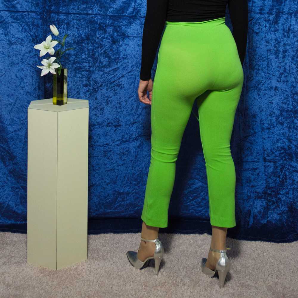 Issey Miyake A-POC lime green pants - image 3
