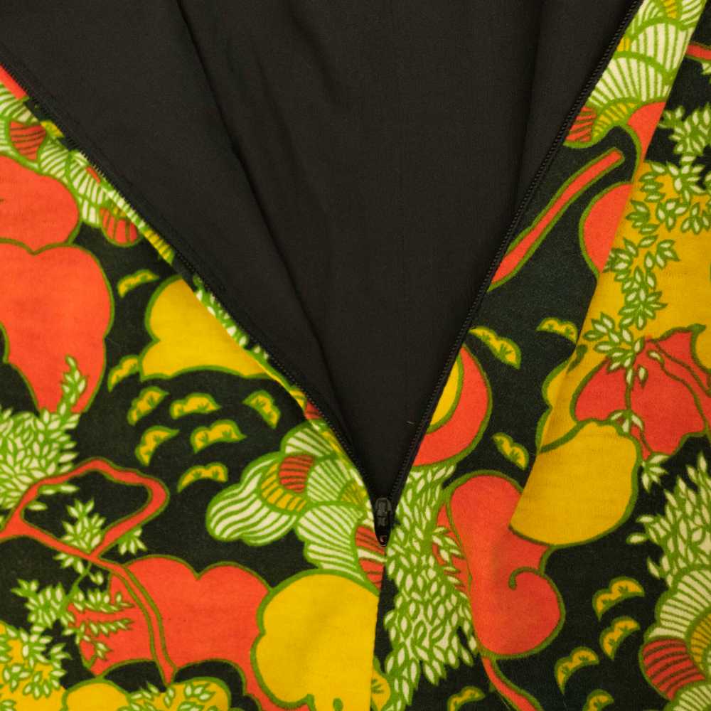 1970s psychedelic tree print dress - image 6