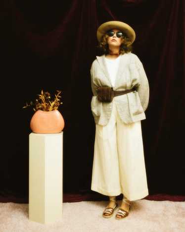1980s Wendy Dagworthy plaid oversized blazer