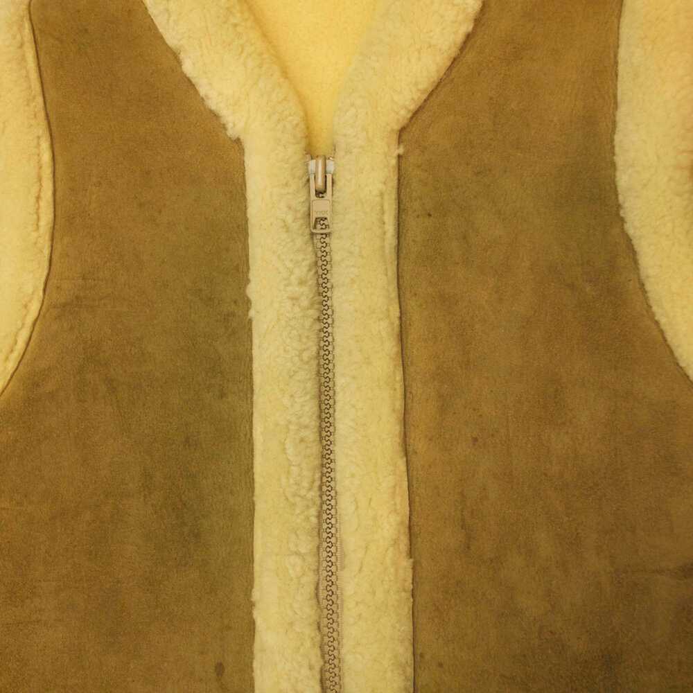 1970s reversible shearling vest - image 4
