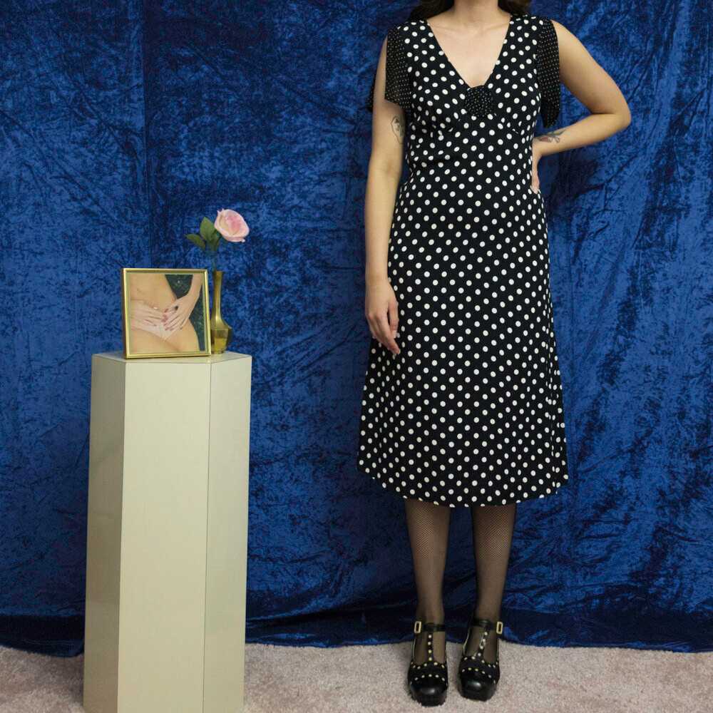 1990s Zoe polka dot dress - image 2
