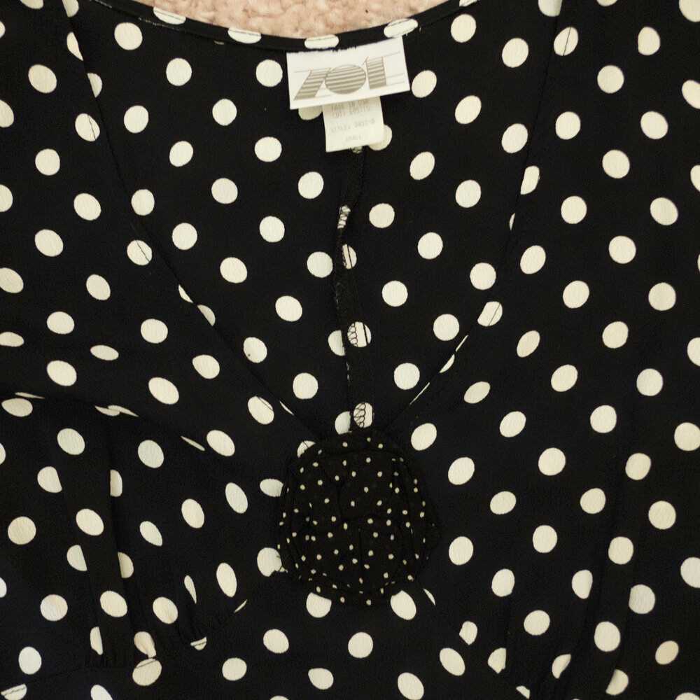 1990s Zoe polka dot dress - image 4