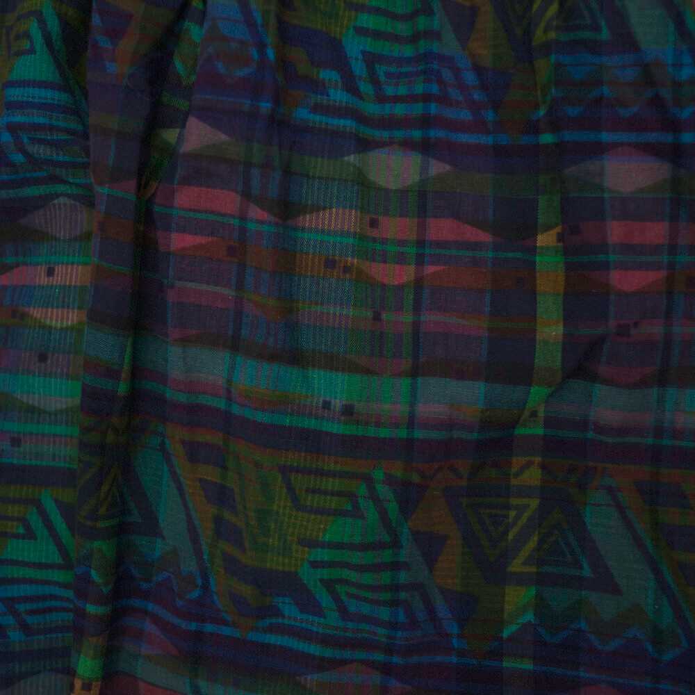 1980s Benetton plaid midi skirt - image 4