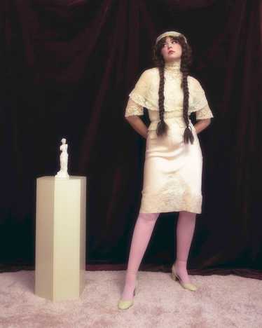 1950s Parisian Maid light pink slip skirt