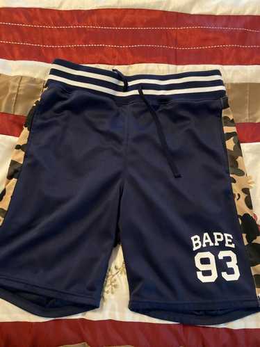 Bape Bape Basketball Shorts Navy