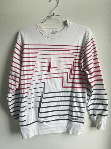 Palace Palace Striper Crew White