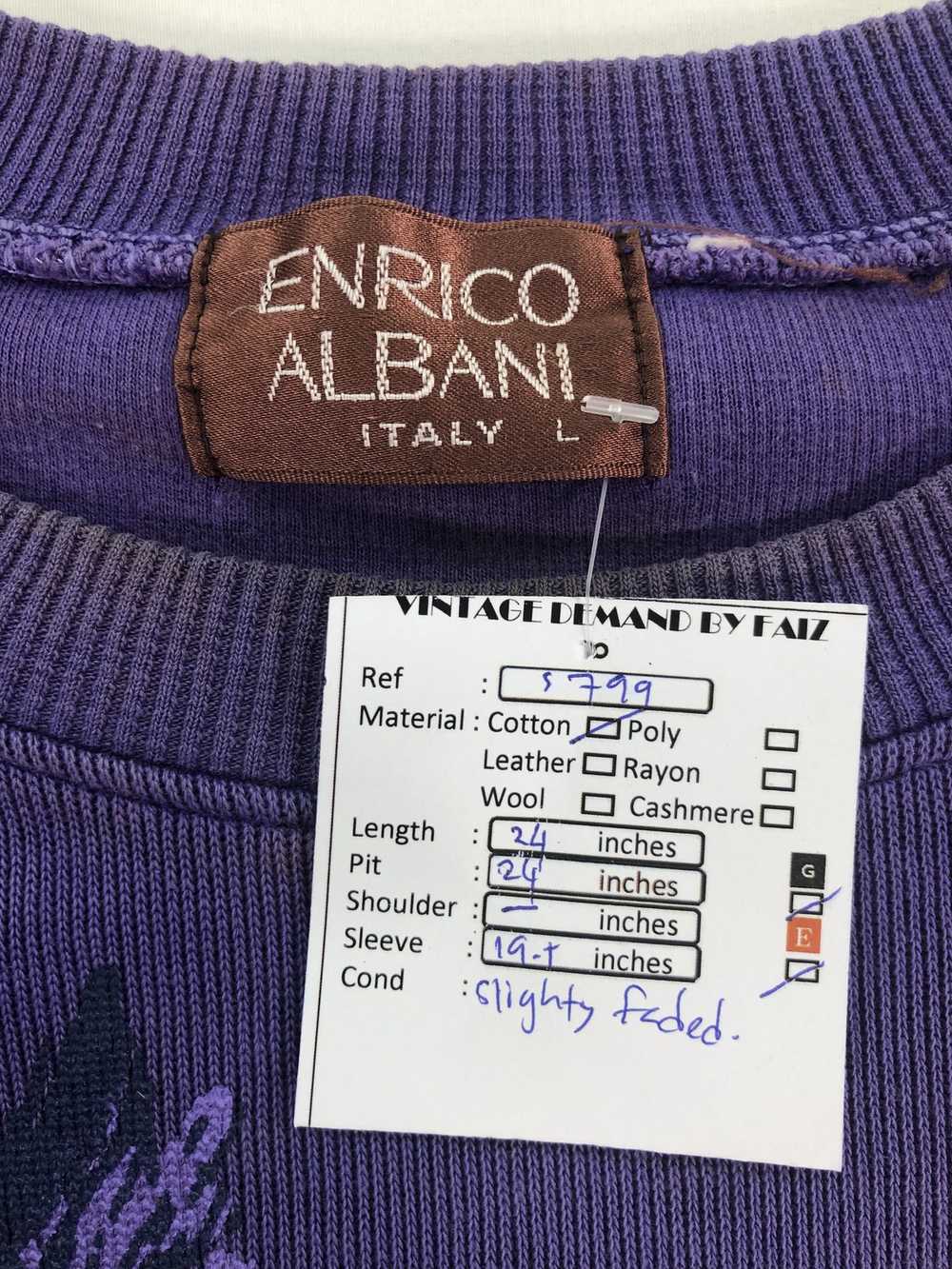 Italian Designers × Other Enrico Albani Crewneck … - image 5