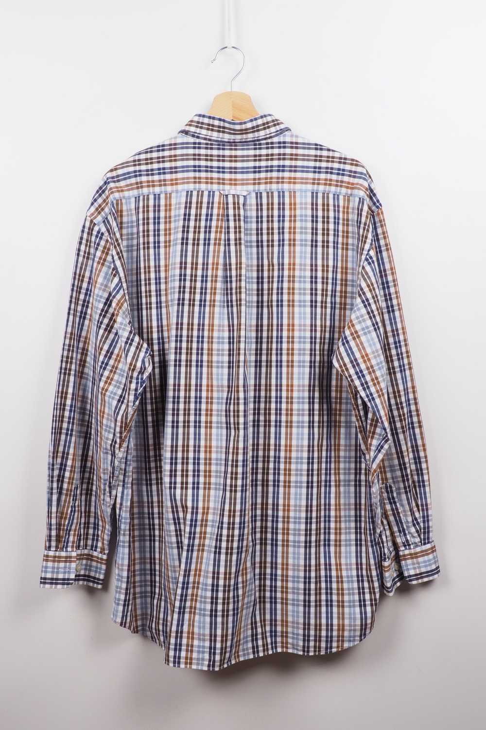 Gant GANT Long Beach Poplin Check Plaid Shirt XL … - image 6