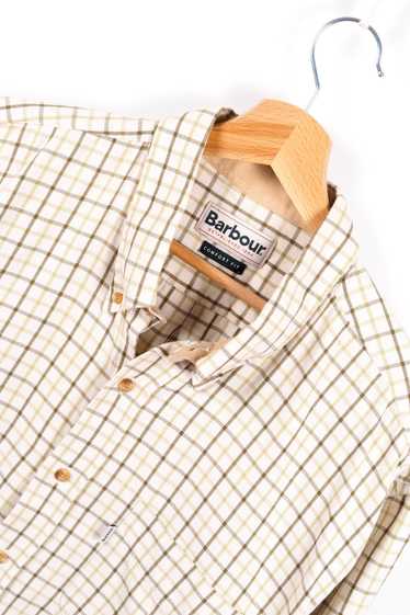 Barbour Barbour Comfort Fit Tan Brown Plaid Shirt 