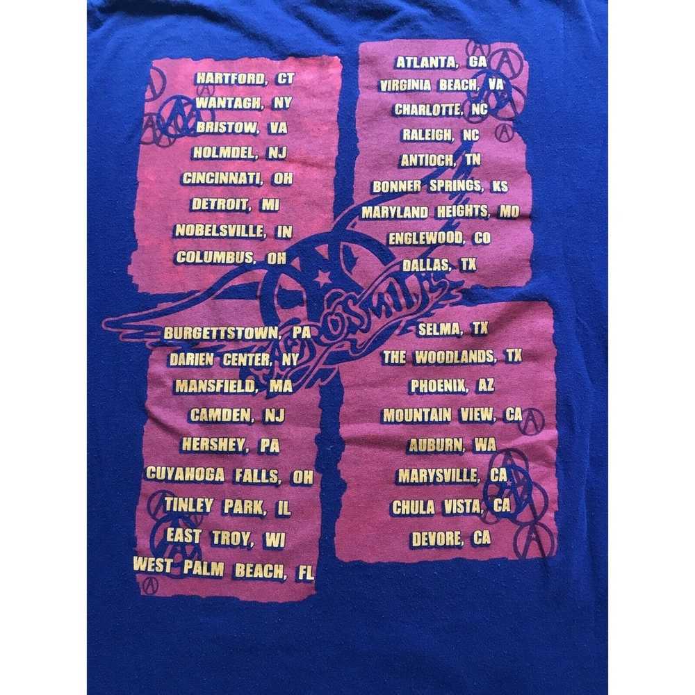 Giant Vintage 2003 Large Aerosmith Concert Tour T… - image 8