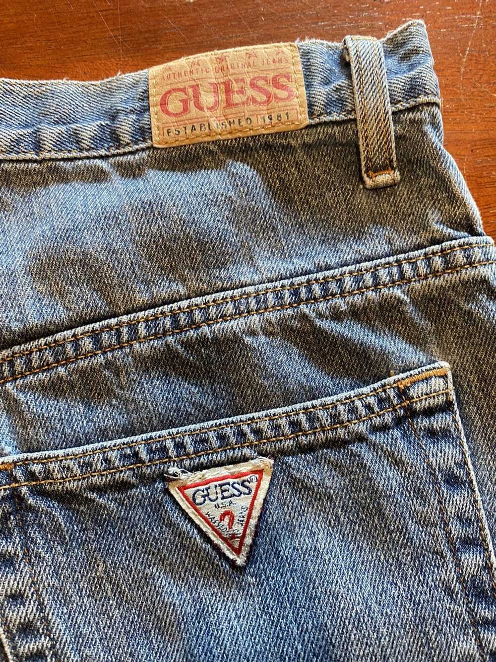 Guess × Vintage Guess vintage denim jeans 33X34 - image 5