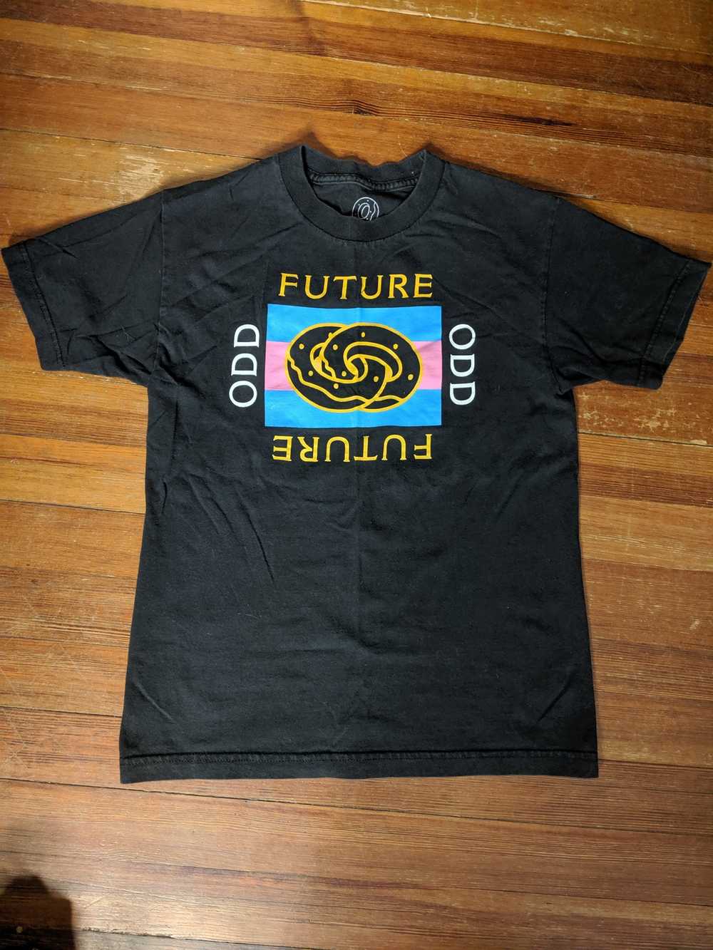 Odd Future Black donut monogram t-shirt - image 6