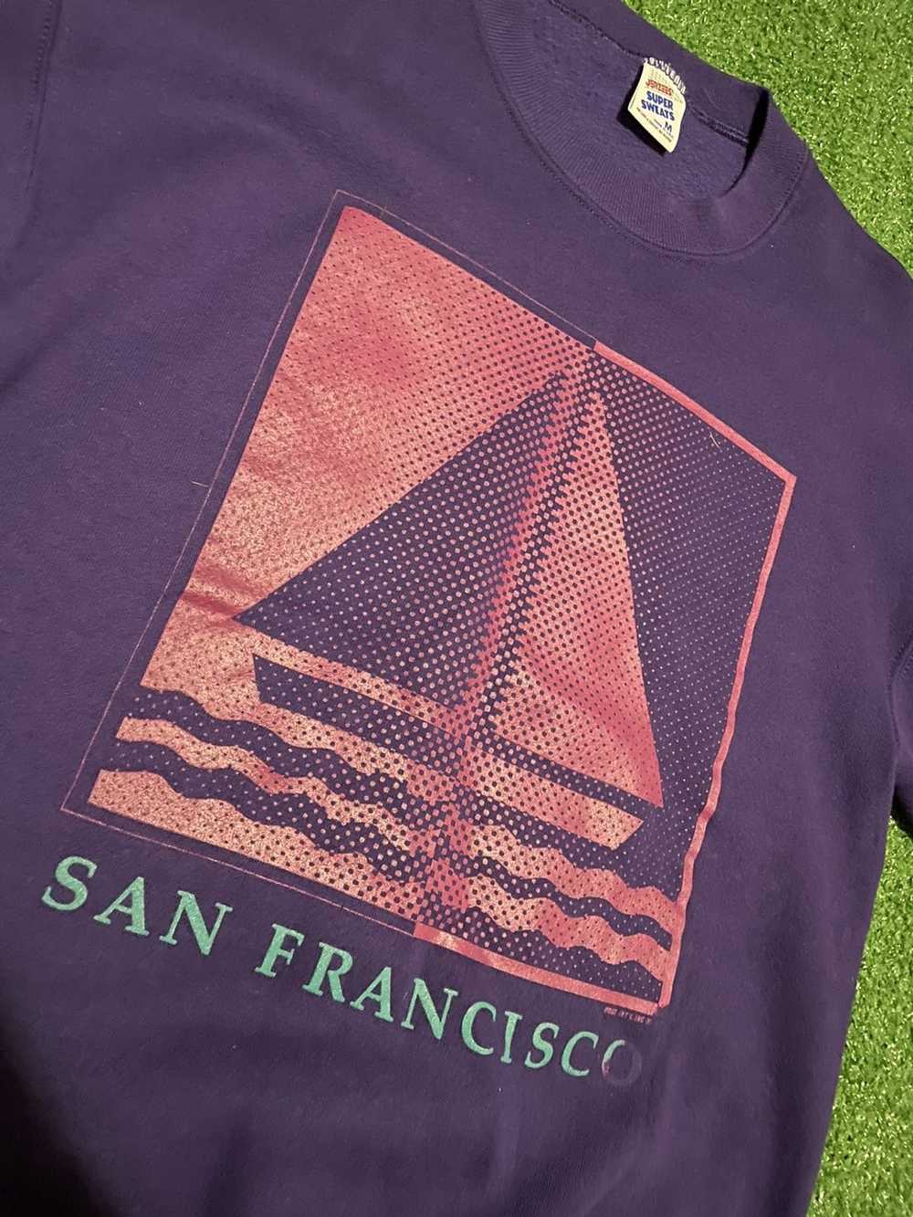 Jerzees × Vintage Vintage San Francisco 90’s Crew… - image 3