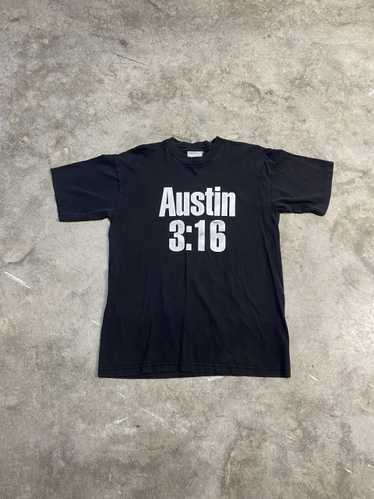 WWE Stone Cold Steve Austin 3:16 Skull Legends Collection Mens Black T-Shirt (M)