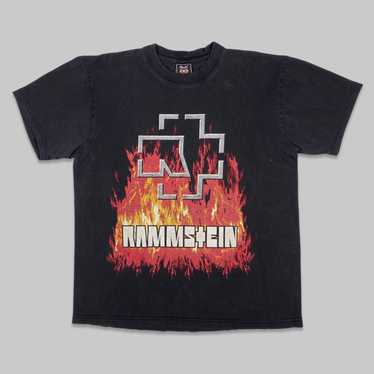 Vintage early 00s Rammstein ‘Flames’ shirt - image 1