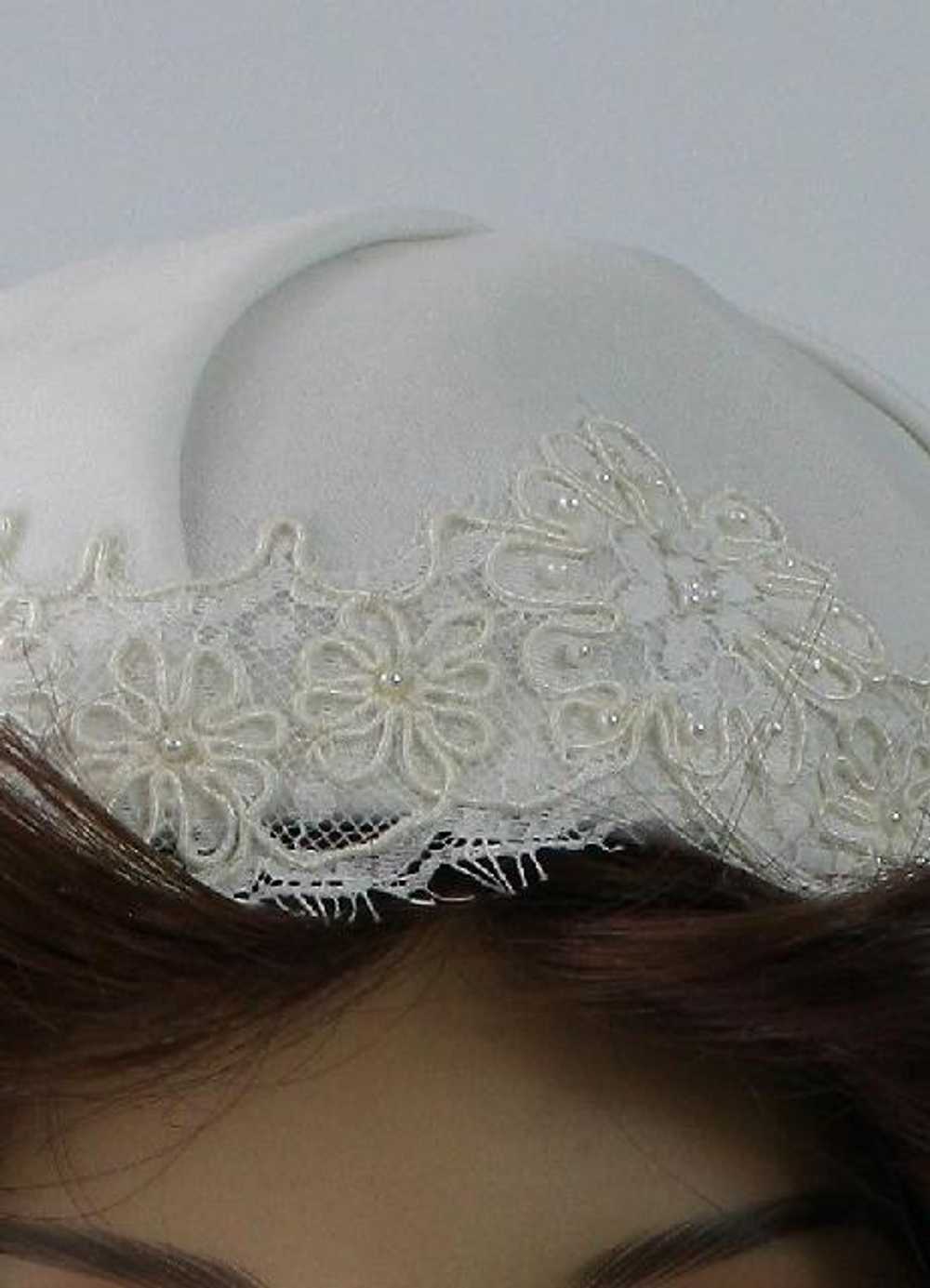 1960's Womens Hat Wedding Veil - image 2