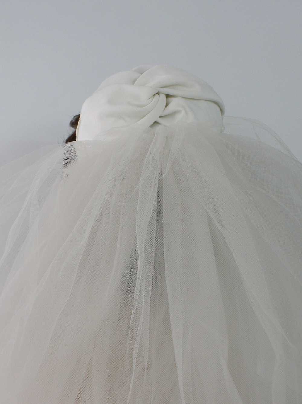 1960's Womens Hat Wedding Veil - image 3