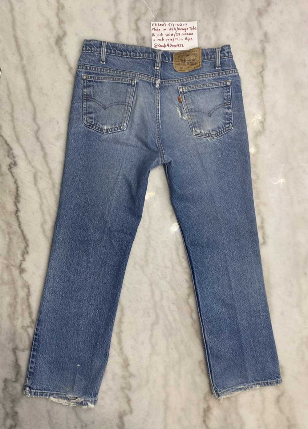 Levi's 1990s Vintage Levis 517 Orange Tab Jeans 3… - image 2