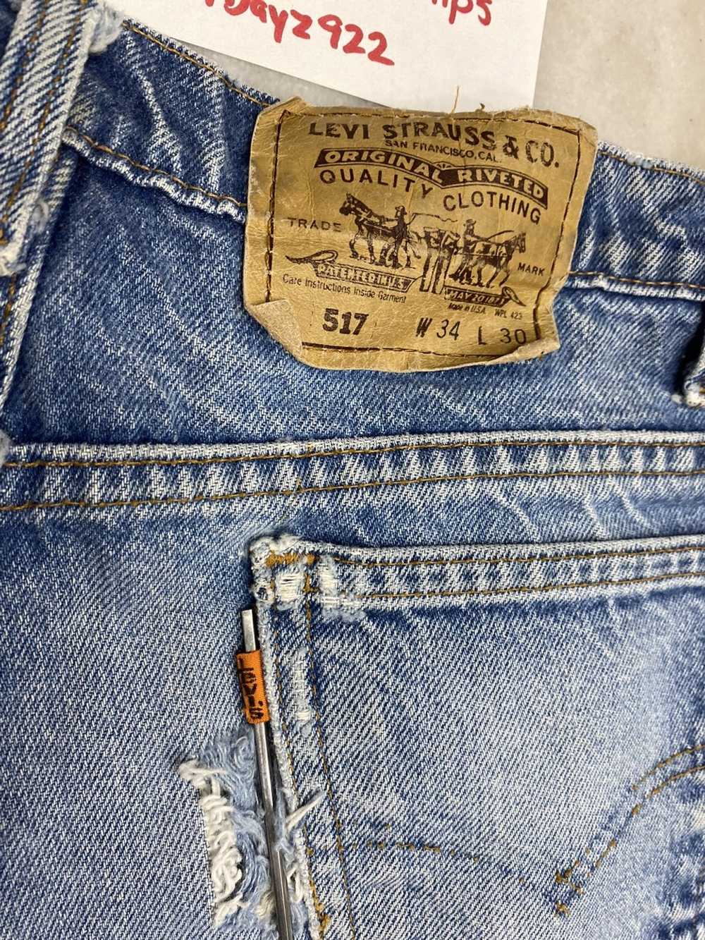 Levi's 1990s Vintage Levis 517 Orange Tab Jeans 3… - image 6