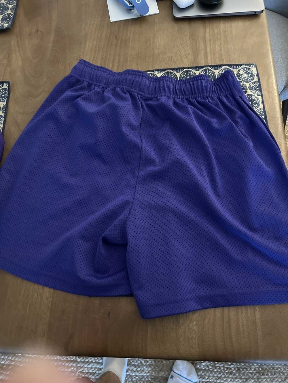 Eric Emanuel Eric Emanuel Mesh Shorts Purple Whit… - image 2
