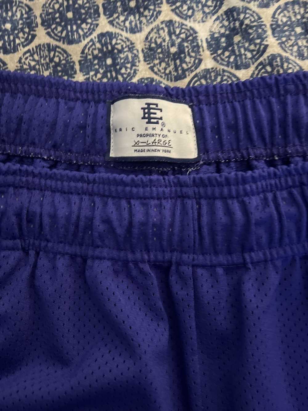 Eric Emanuel Eric Emanuel Mesh Shorts Purple Whit… - image 3