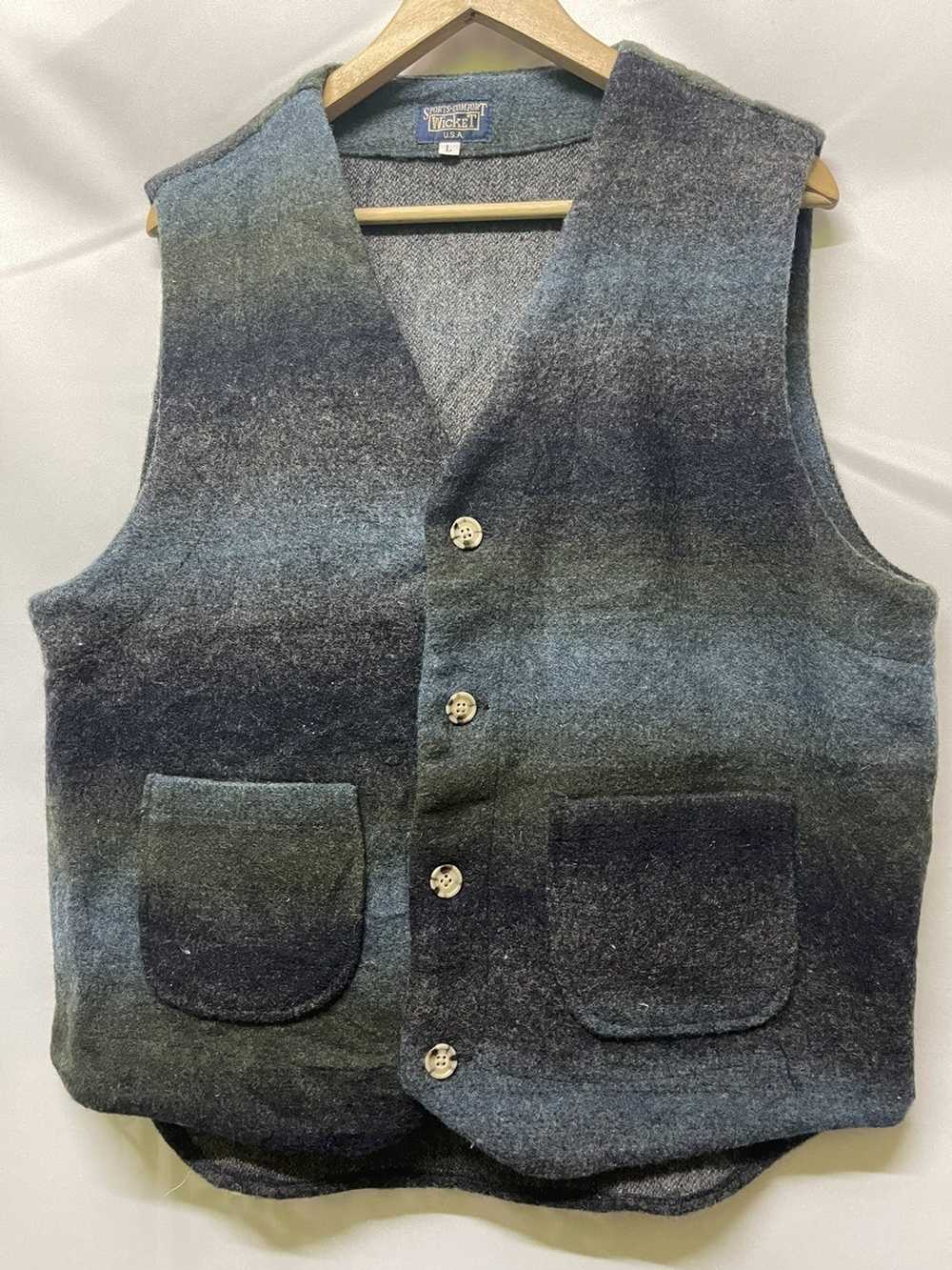 Tracey Vest × Vintage VINTAGE WICKET USA WOOL VEST - image 3