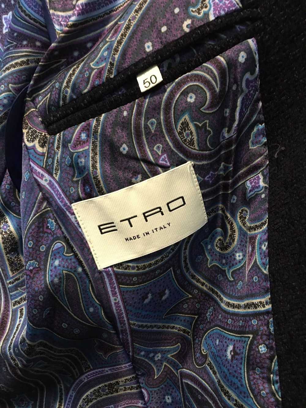 Etro Etro Cotton/Wool/Silk Blend Blazer - image 4