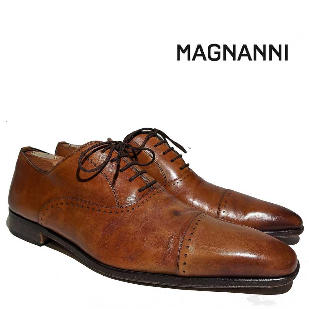 Magnanni Magnanni Cap Toe Brogue Oxford Sz 10 - image 1