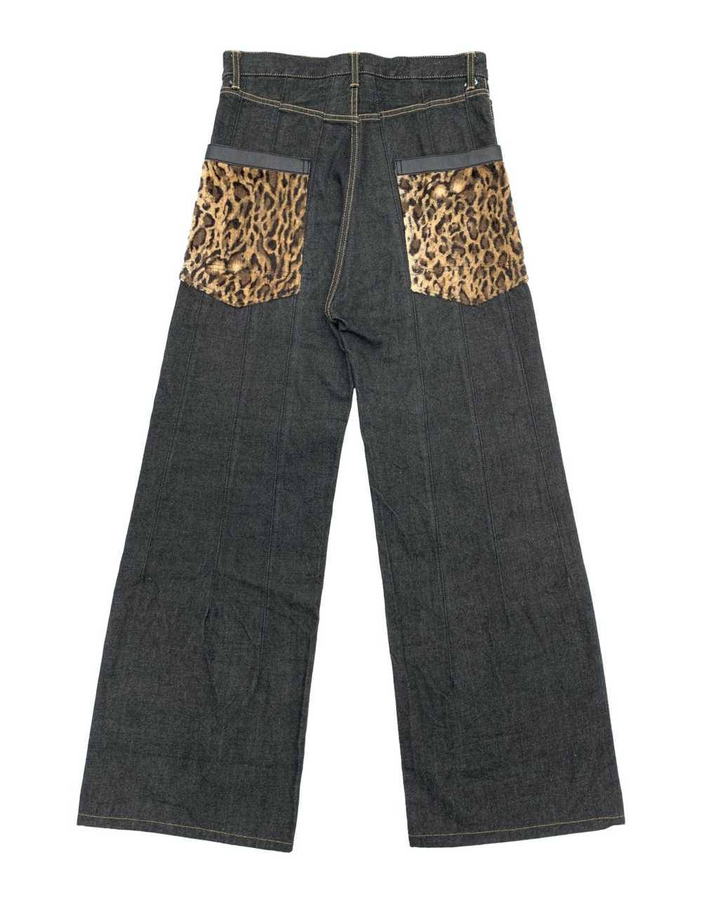 Junya Watanabe AW17 Leopard Pocket Wide Denim - image 2