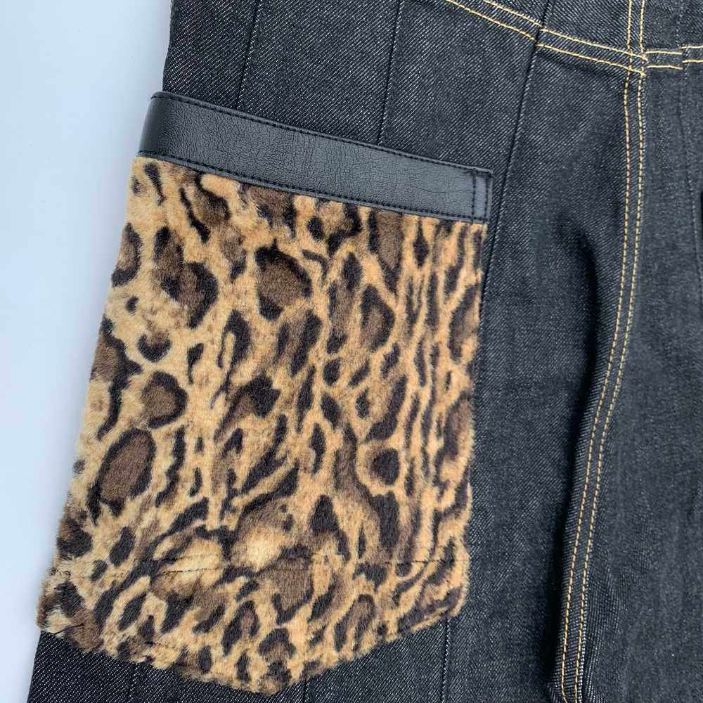 Junya Watanabe AW17 Leopard Pocket Wide Denim - image 5