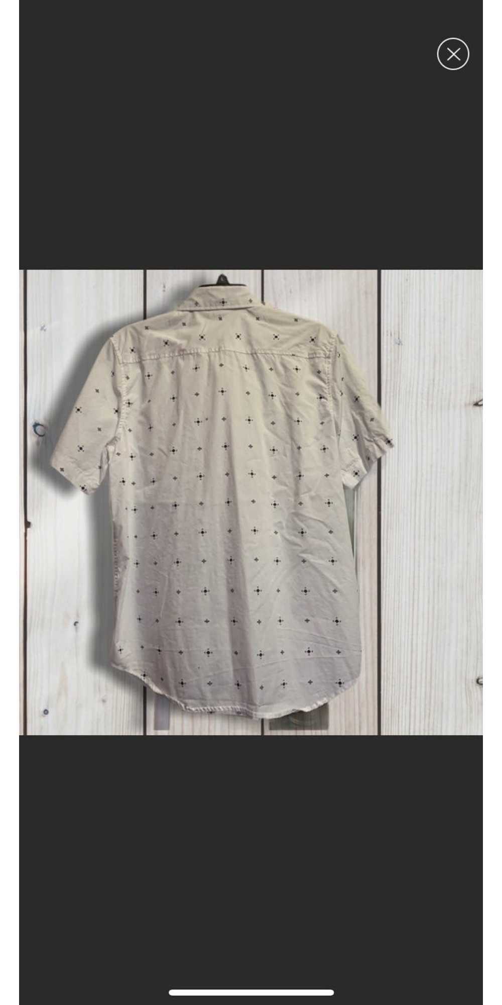 LRG LRG Infantree Pattern Button Down Shirt White… - image 2
