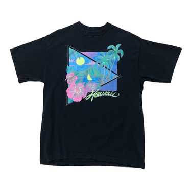 Vintage Hawaii Vintage 90s Neon Sunset Graphic T-S