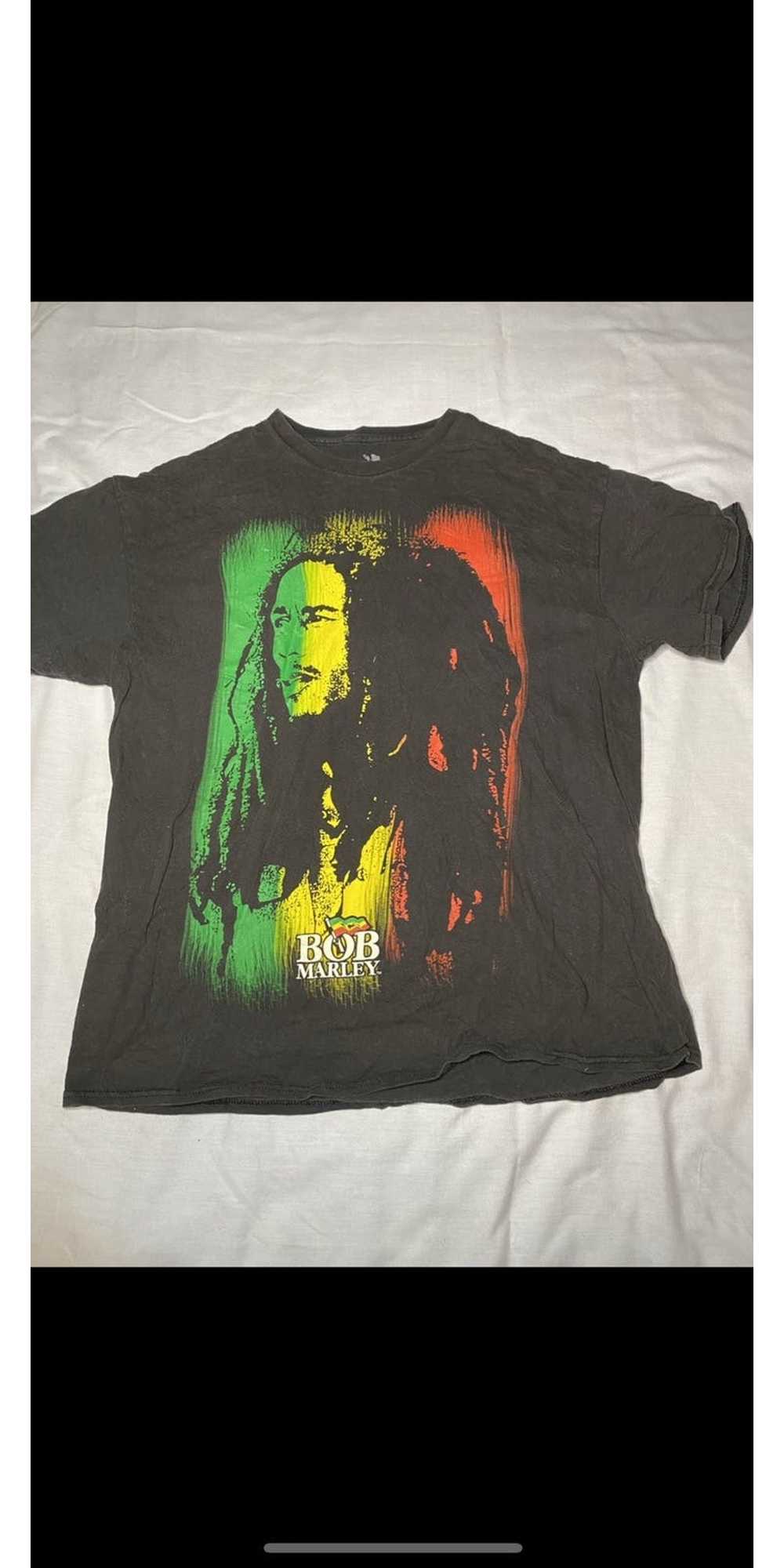 Vintage Vintage Bob Marley Portrait Rasta Tee - Gem