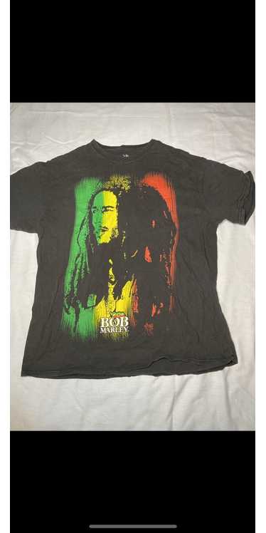 Vintage Vintage Bob Marley Portrait Rasta Tee