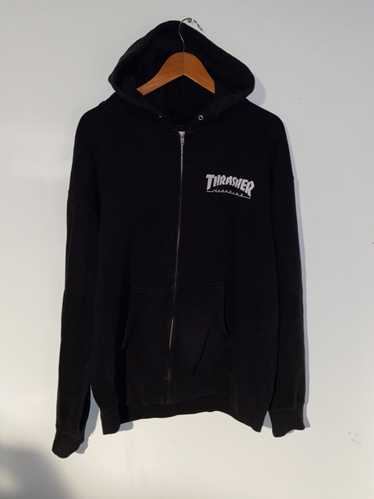 Thrasher Thrasher Zip Up Logo Hoodie Sweater