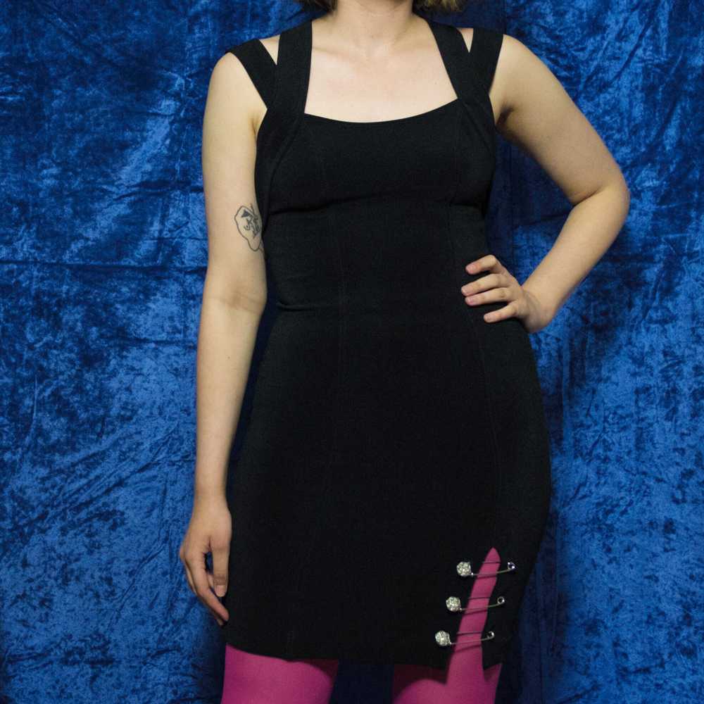 1990s Expo Nite safety pin dress - image 2
