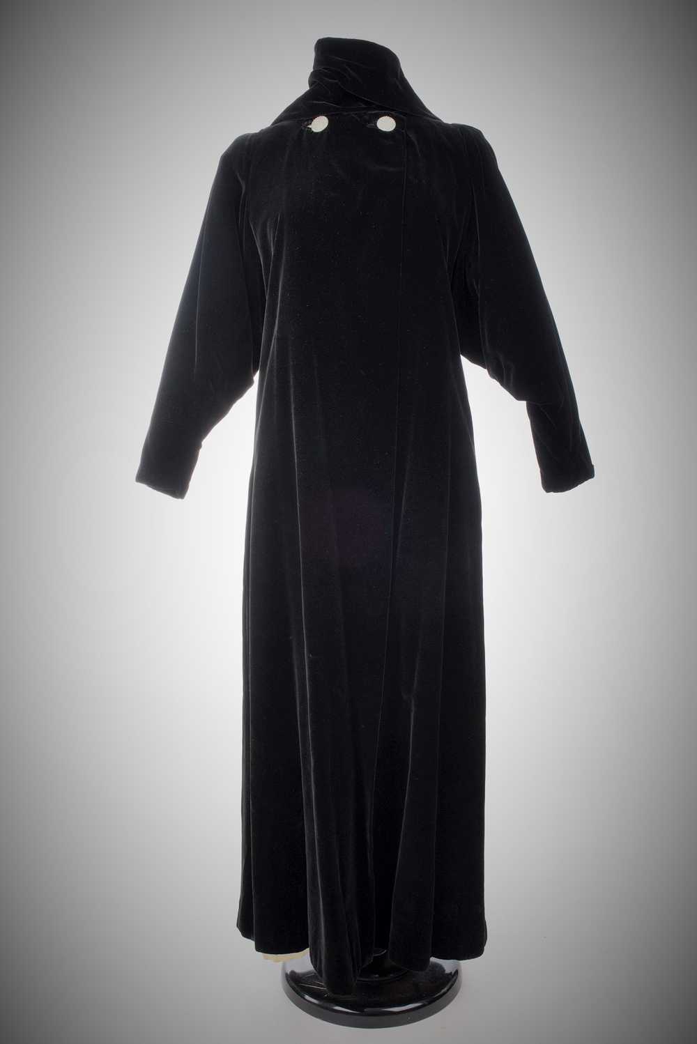 Velvet Evening Coat by Lucien Lelong Circa 1937 - image 1