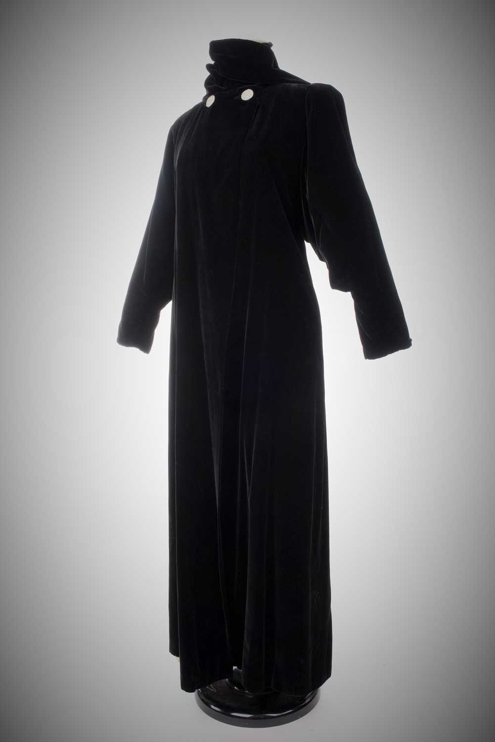 Velvet Evening Coat by Lucien Lelong Circa 1937 - image 9