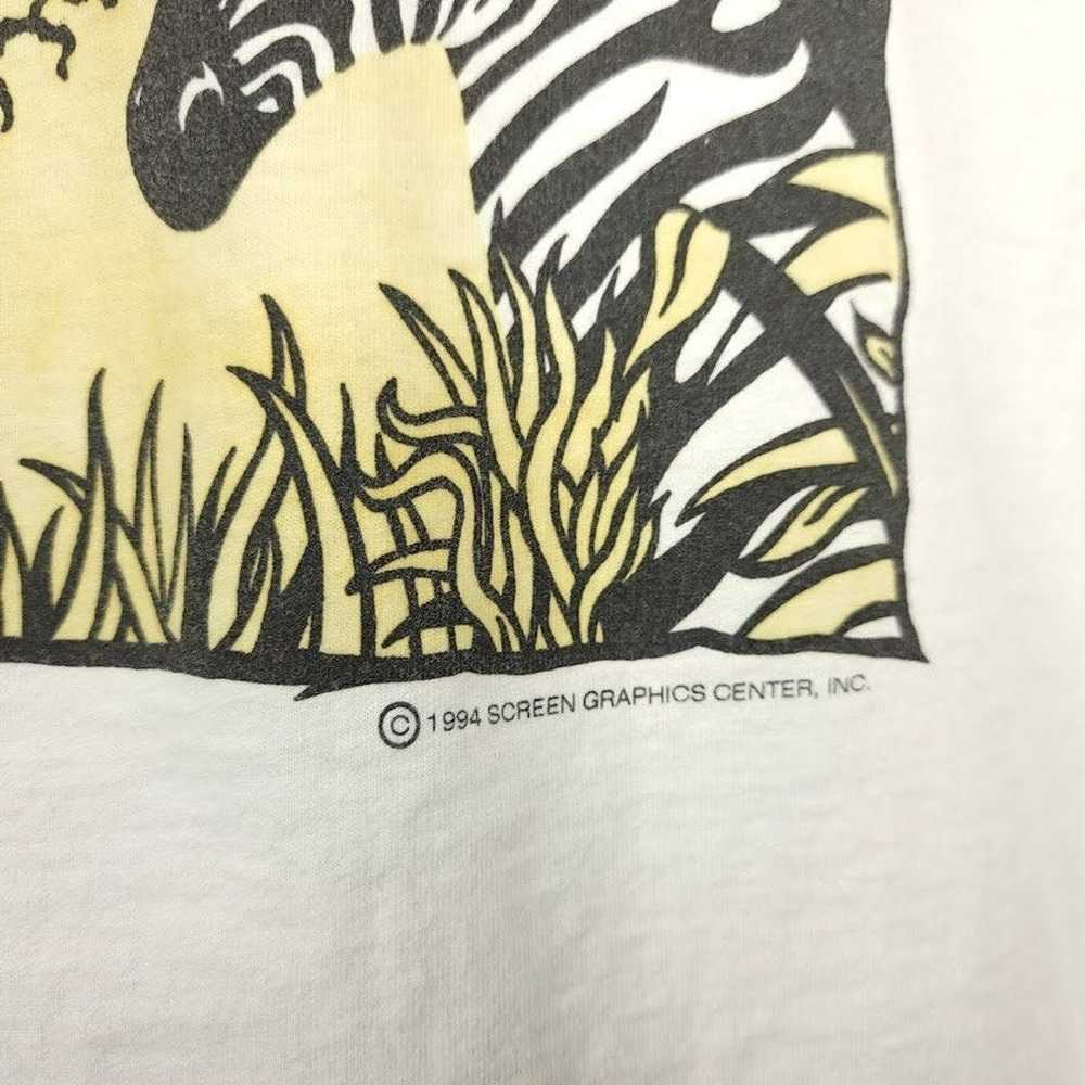 Vintage African Animals T Shirt Vintage 90s Leopa… - image 3