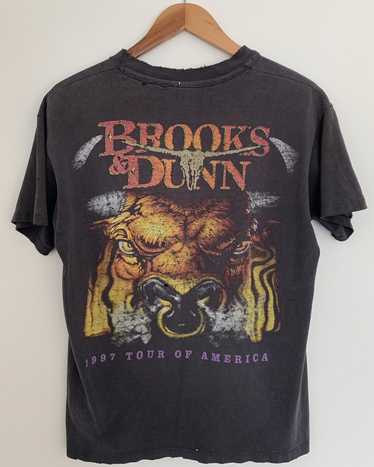 Band Tees × Vintage 1997 Brooks & Dunn Tour Tee *… - image 1