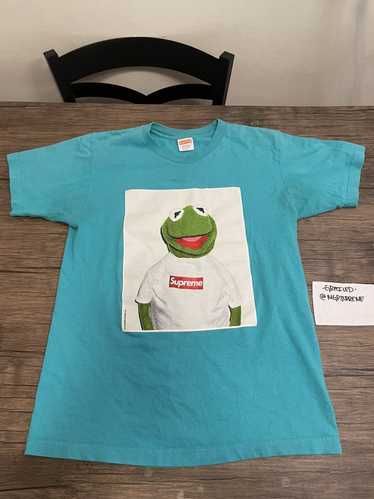 Supreme Kermit the Frog photo Tee box logo Tshirt Lar… - Gem