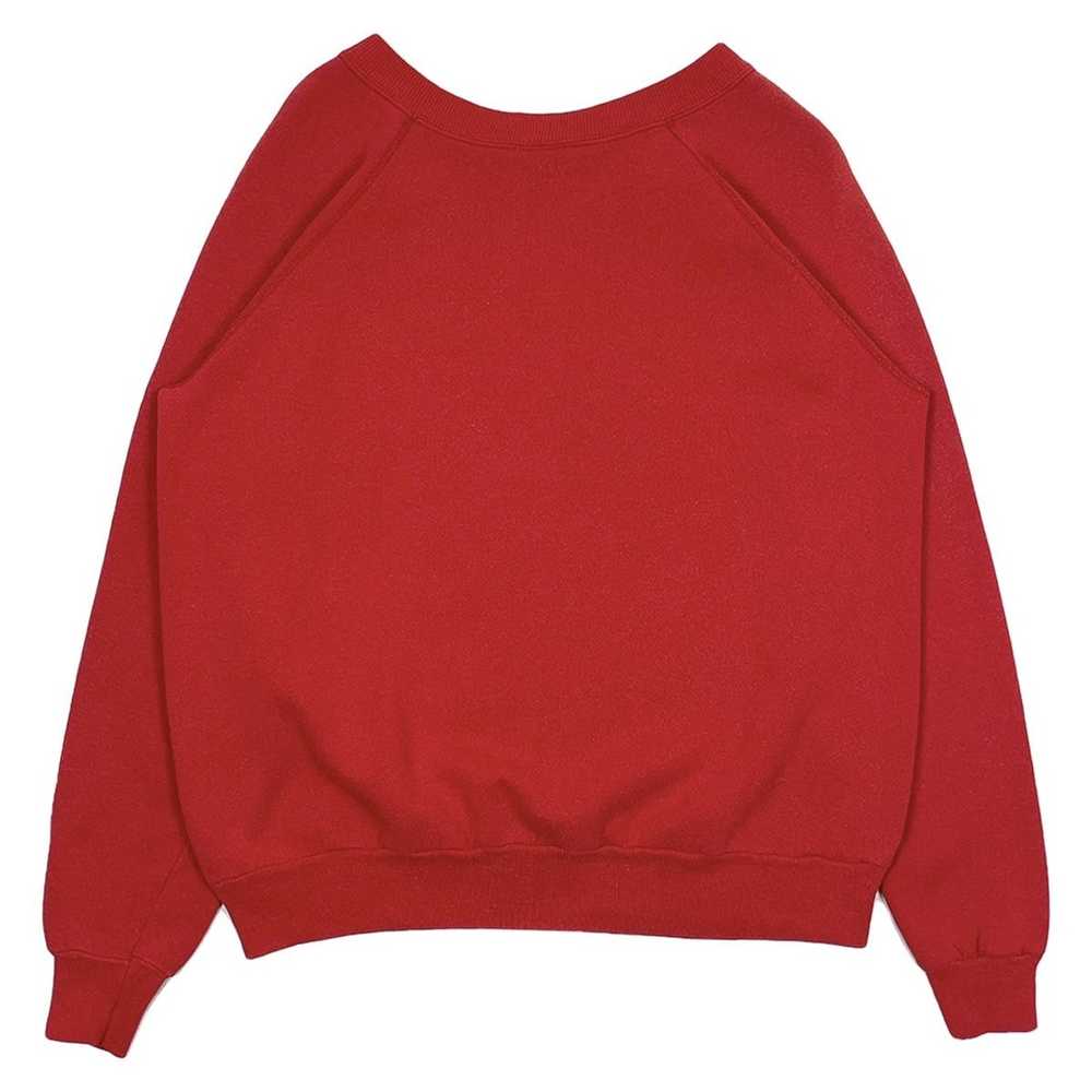Vintage 1990’s Blank Red Sweatshirt - image 2