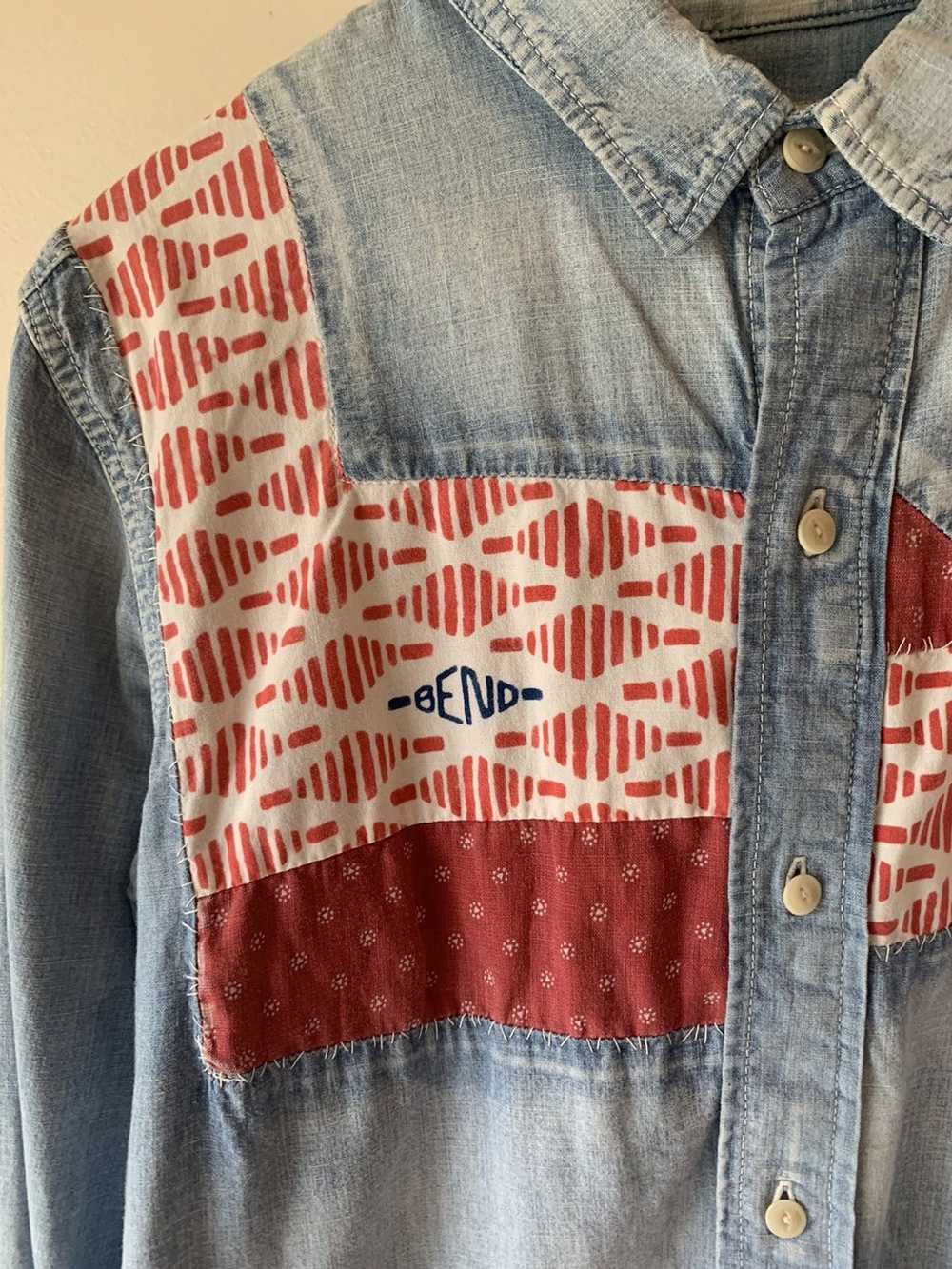 Visvim Visvim Granger Patchwork Chambray Shirt - image 3