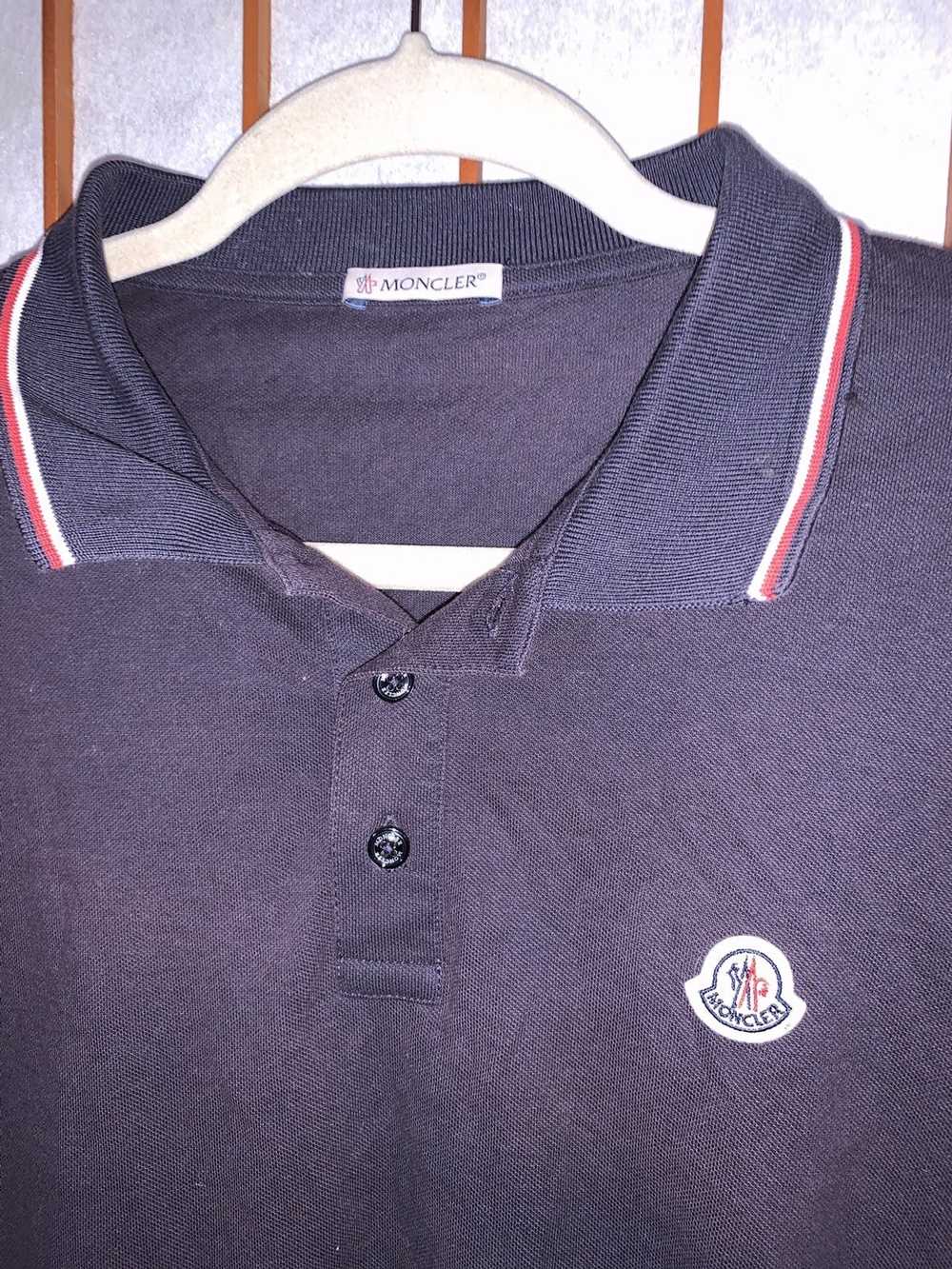 Moncler MONCLER MAGLIA POLO MANICA Distressed ble… - image 3