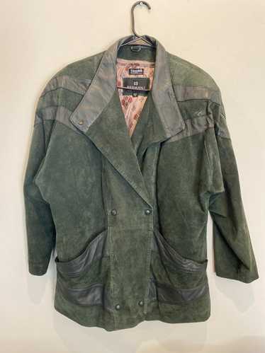 Leather Jacket × Streetwear × Vintage Vtg 80s wome